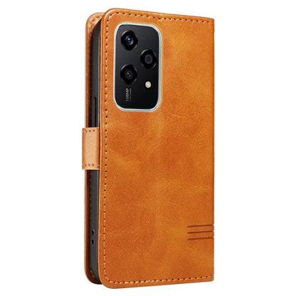 For Honor 200 Lite Case T-Shaped Lines PU Leather Wallet Stand Phone Cover