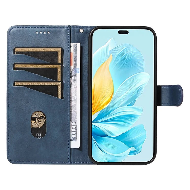 For Honor 200 Lite Case T-Shaped Lines PU Leather Wallet Stand Phone Cover