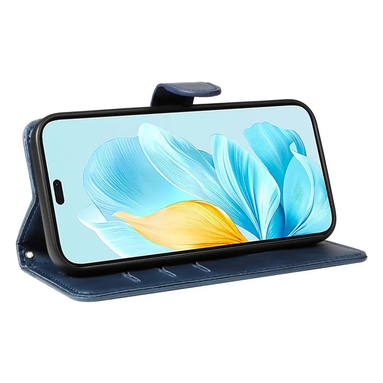For Honor 200 Lite Case T-Shaped Lines PU Leather Wallet Stand Phone Cover