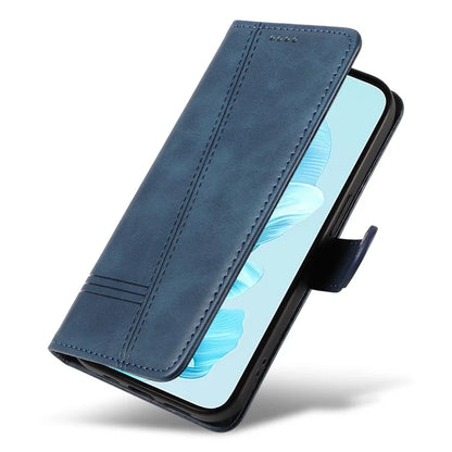 For Honor 200 Lite Case T-Shaped Lines PU Leather Wallet Stand Phone Cover