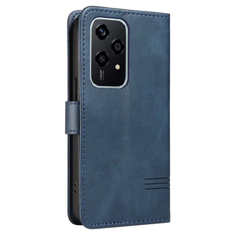 For Honor 200 Lite Case T-Shaped Lines PU Leather Wallet Stand Phone Cover
