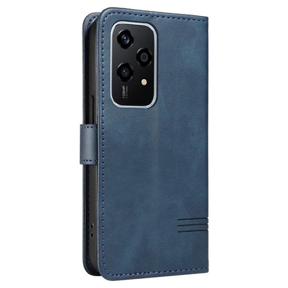 For Honor 200 Lite Case T-Shaped Lines PU Leather Wallet Stand Phone Cover