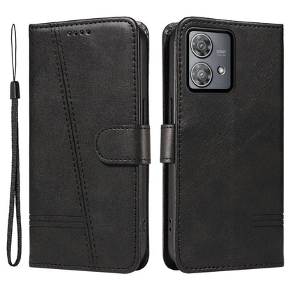 For Motorola Edge 40 Neo 5G Case Lins Imprint Wallet Phone Leather Cover