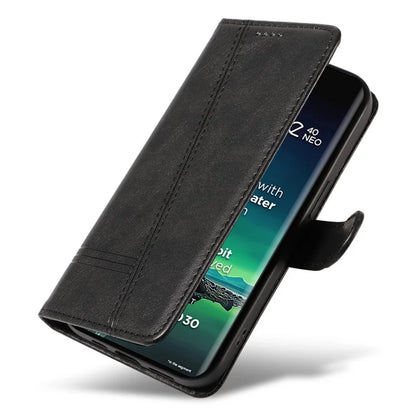 For Motorola Edge 40 Neo 5G Case Lins Imprint Wallet Phone Leather Cover