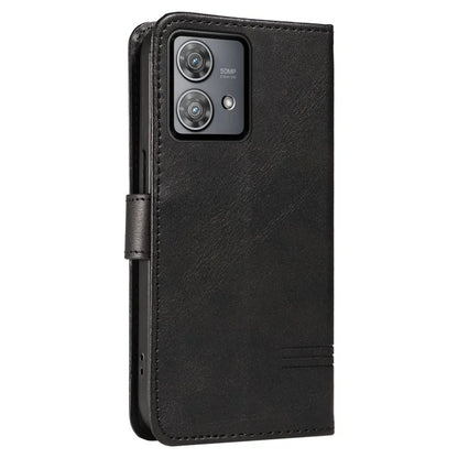 For Motorola Edge 40 Neo 5G Case Lins Imprint Wallet Phone Leather Cover