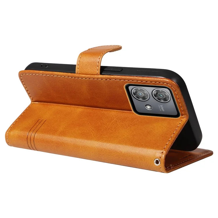 For Motorola Edge 40 Neo 5G Case Lins Imprint Wallet Phone Leather Cover
