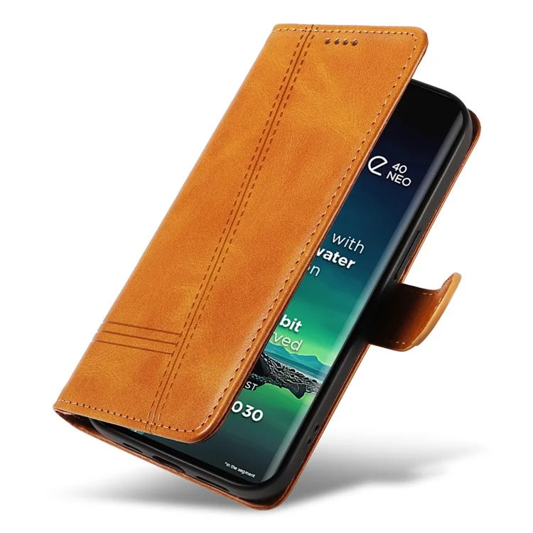 For Motorola Edge 40 Neo 5G Case Lins Imprint Wallet Phone Leather Cover
