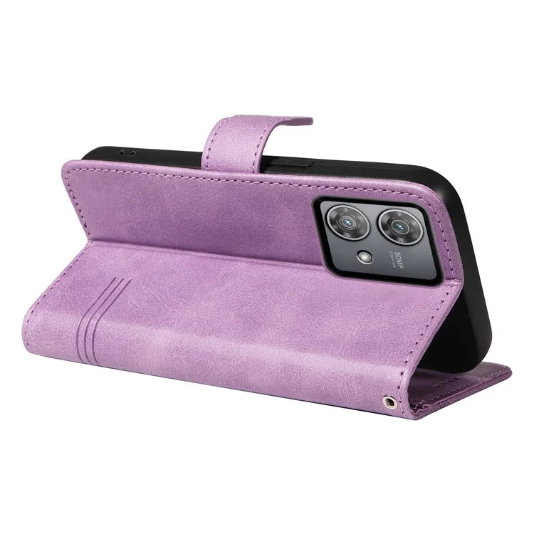 For Motorola Edge 40 Neo 5G Case Lins Imprint Wallet Phone Leather Cover