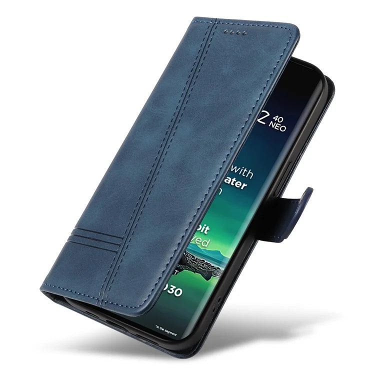 For Motorola Edge 40 Neo 5G Case Lins Imprint Wallet Phone Leather Cover
