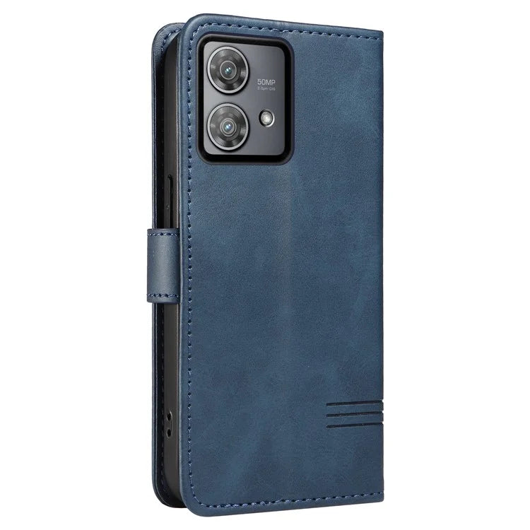 For Motorola Edge 40 Neo 5G Case Lins Imprint Wallet Phone Leather Cover