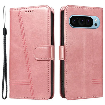 For Google Pixel 9 / 9 Pro Case Leather Book Flip Phone Cover Wallet Stand View