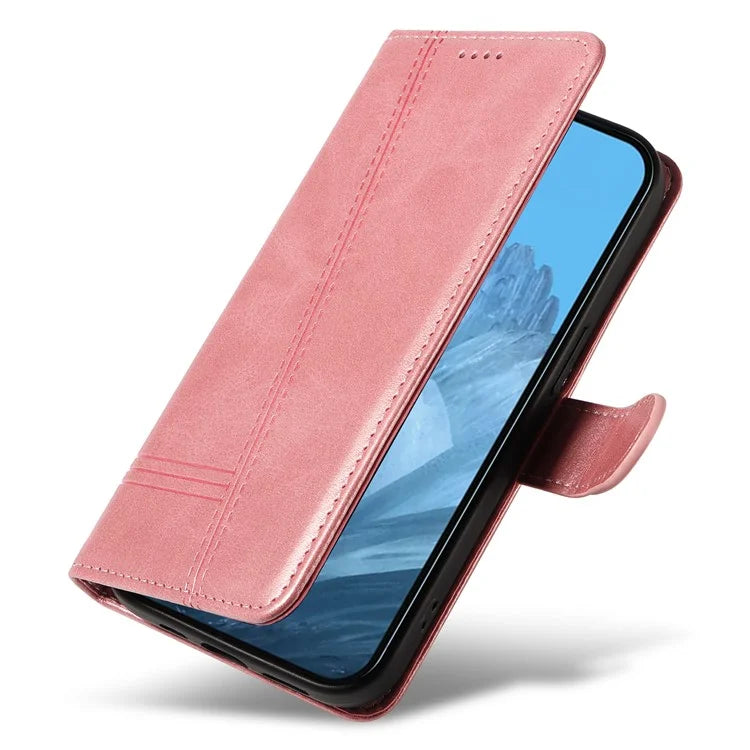 For Google Pixel 9 / 9 Pro Case Leather Book Flip Phone Cover Wallet Stand View