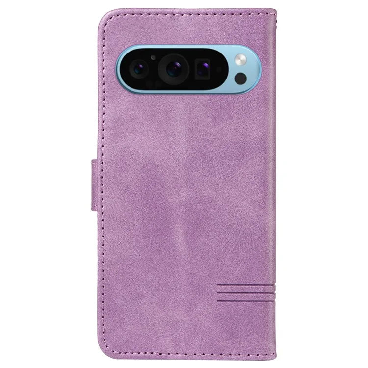 For Google Pixel 9 / 9 Pro Case Leather Book Flip Phone Cover Wallet Stand View