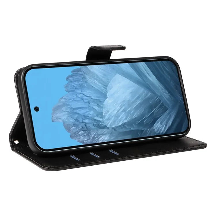 For Google Pixel 9 / 9 Pro Case Leather Book Flip Phone Cover Wallet Stand View
