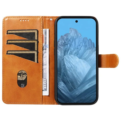 For Google Pixel 9 / 9 Pro Case Leather Book Flip Phone Cover Wallet Stand View