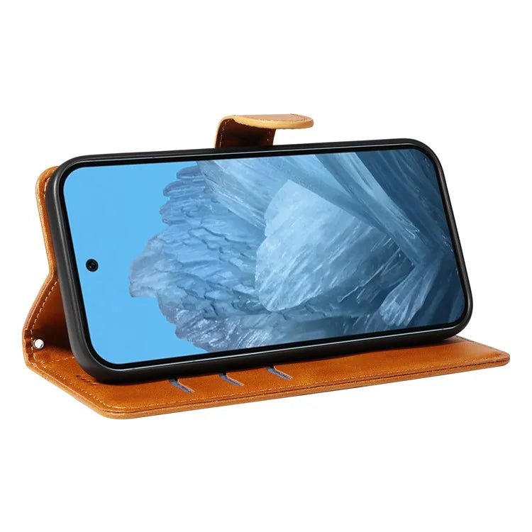 For Google Pixel 9 / 9 Pro Case Leather Book Flip Phone Cover Wallet Stand View