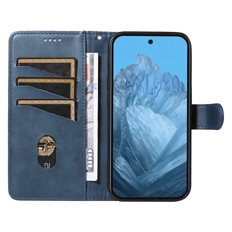For Google Pixel 9 / 9 Pro Case Leather Book Flip Phone Cover Wallet Stand View