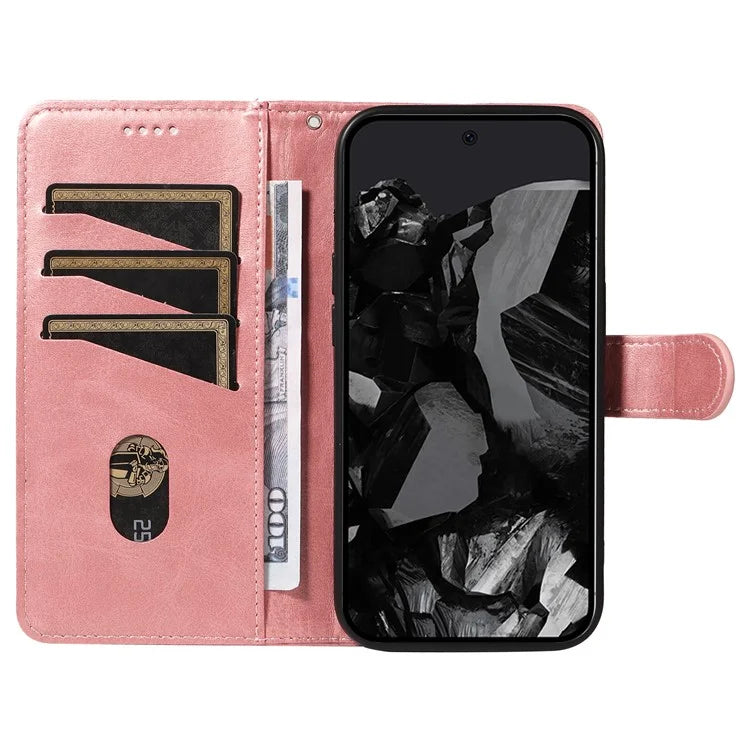 For Google Pixel 9 Pro / Pixel 9 Leather Phone Case with Wallet and Stand Function