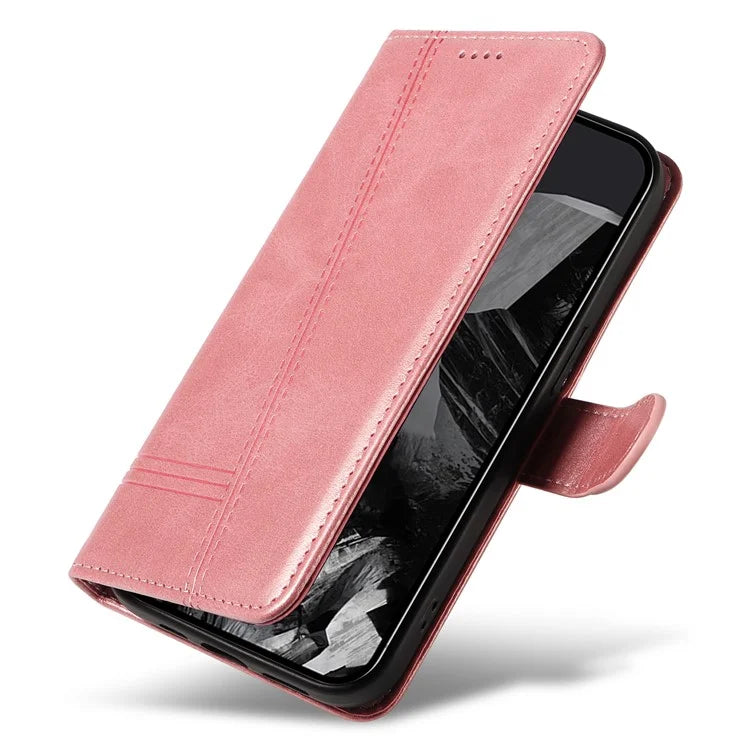 For Google Pixel 9 Pro / Pixel 9 Leather Phone Case with Wallet and Stand Function