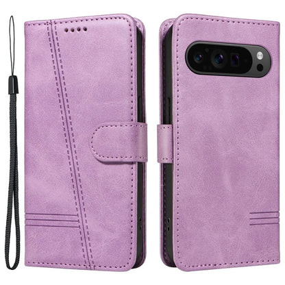For Google Pixel 9 Pro / Pixel 9 Leather Phone Case with Wallet and Stand Function