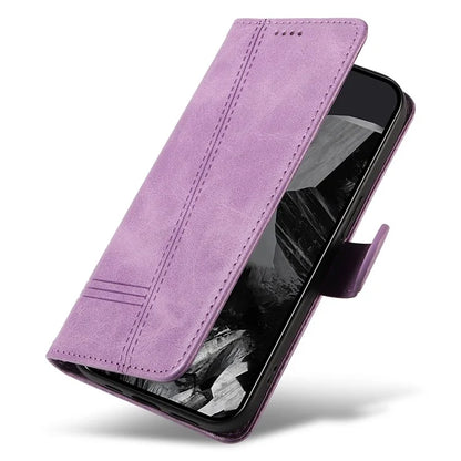 For Google Pixel 9 Pro / Pixel 9 Leather Phone Case with Wallet and Stand Function