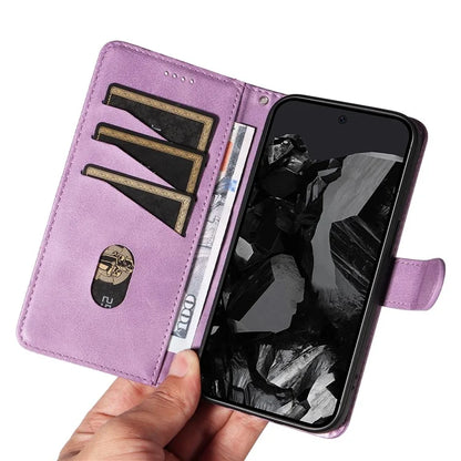 For Google Pixel 9 Pro / Pixel 9 Leather Phone Case with Wallet and Stand Function