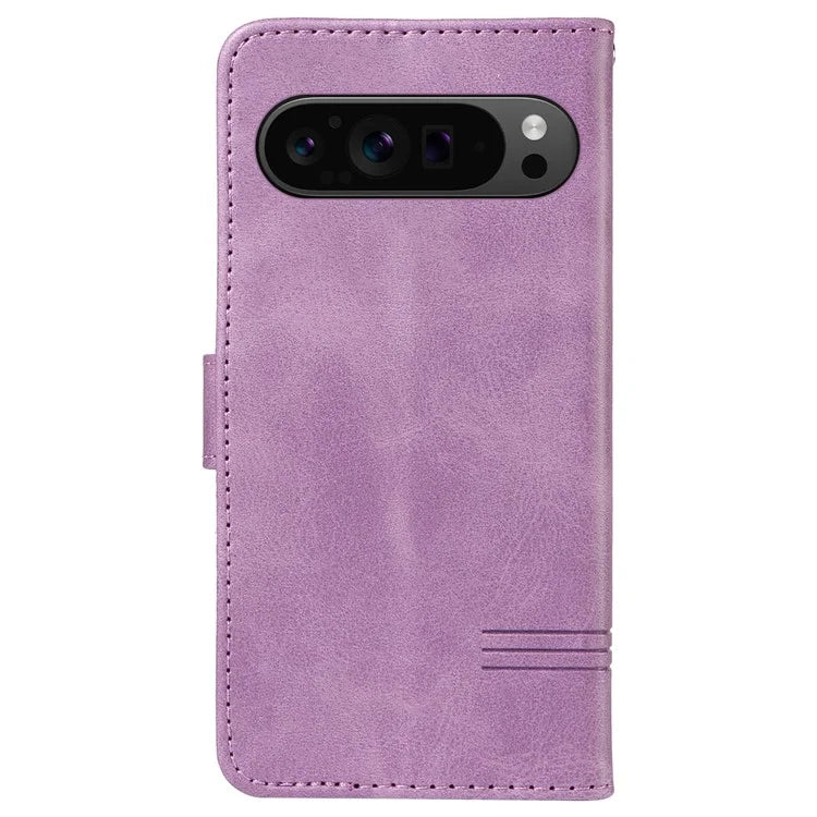 For Google Pixel 9 Pro / Pixel 9 Leather Phone Case with Wallet and Stand Function