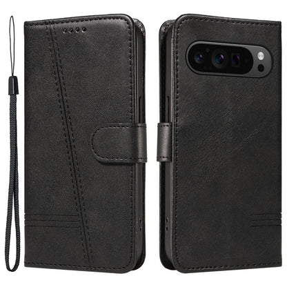 For Google Pixel 9 Pro / Pixel 9 Leather Phone Case with Wallet and Stand Function