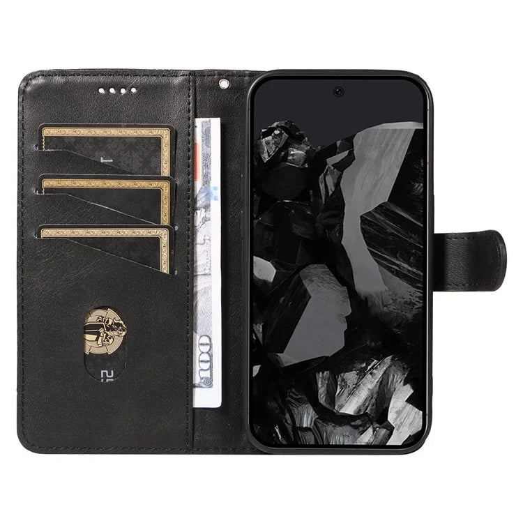 For Google Pixel 9 Pro / Pixel 9 Leather Phone Case with Wallet and Stand Function