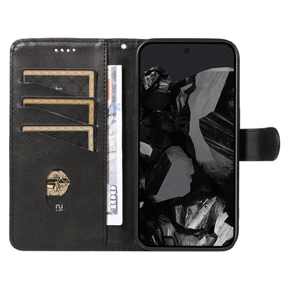 For Google Pixel 9 Pro / Pixel 9 Leather Phone Case with Wallet and Stand Function