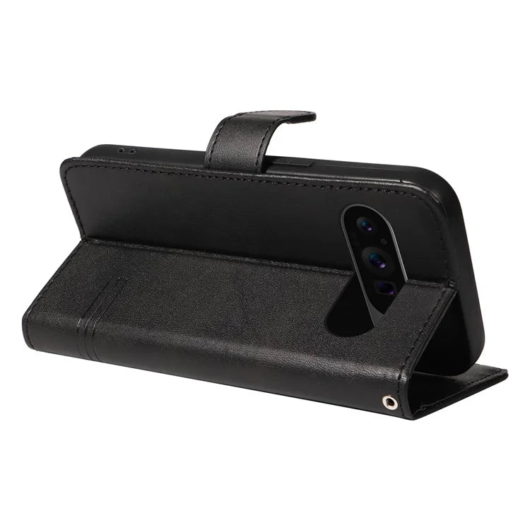 For Google Pixel 9 Pro / Pixel 9 Leather Phone Case with Wallet and Stand Function