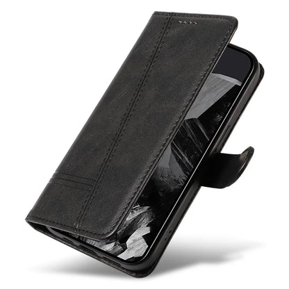 For Google Pixel 9 Pro / Pixel 9 Leather Phone Case with Wallet and Stand Function