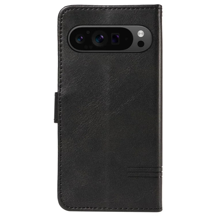 For Google Pixel 9 Pro / Pixel 9 Leather Phone Case with Wallet and Stand Function