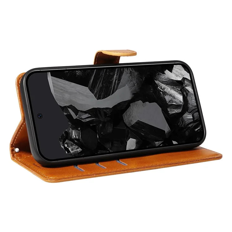 For Google Pixel 9 Pro / Pixel 9 Leather Phone Case with Wallet and Stand Function