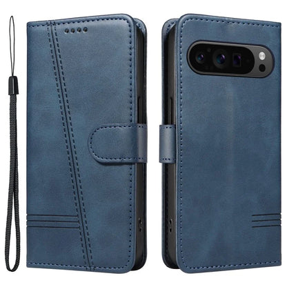 For Google Pixel 9 Pro / Pixel 9 Leather Phone Case with Wallet and Stand Function