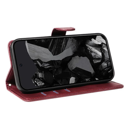 For Google Pixel 9 Pro / Pixel 9 Leather Phone Case with Wallet and Stand Function