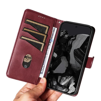 For Google Pixel 9 Pro / Pixel 9 Leather Phone Case with Wallet and Stand Function
