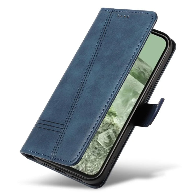 For Google Pixel 8a Wallet Case Flip Folio Leather Cell Phone Cover