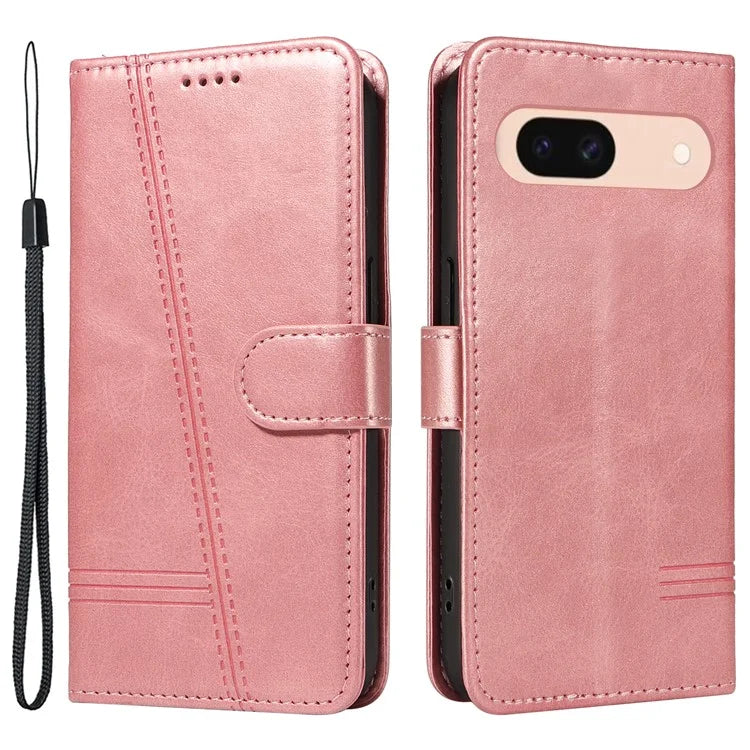For Google Pixel 8a Wallet Case Flip Folio Leather Cell Phone Cover