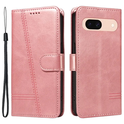 For Google Pixel 8a Wallet Case Flip Folio Leather Cell Phone Cover