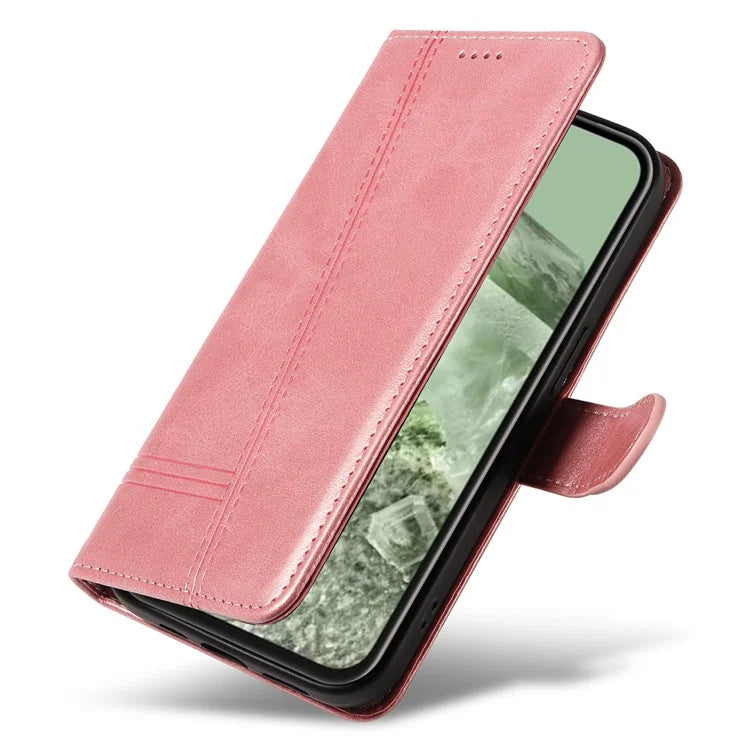 For Google Pixel 8a Wallet Case Flip Folio Leather Cell Phone Cover