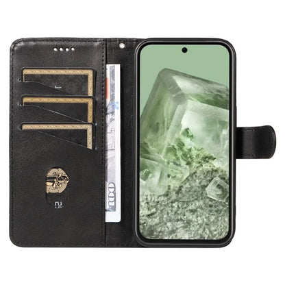For Google Pixel 8a Wallet Case Flip Folio Leather Cell Phone Cover
