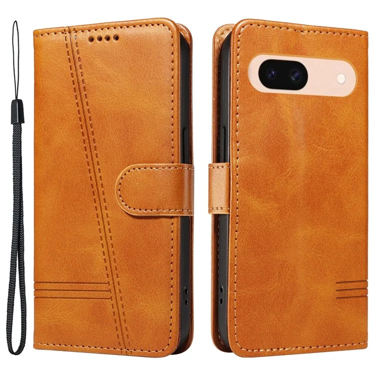 For Google Pixel 8a Wallet Case Flip Folio Leather Cell Phone Cover