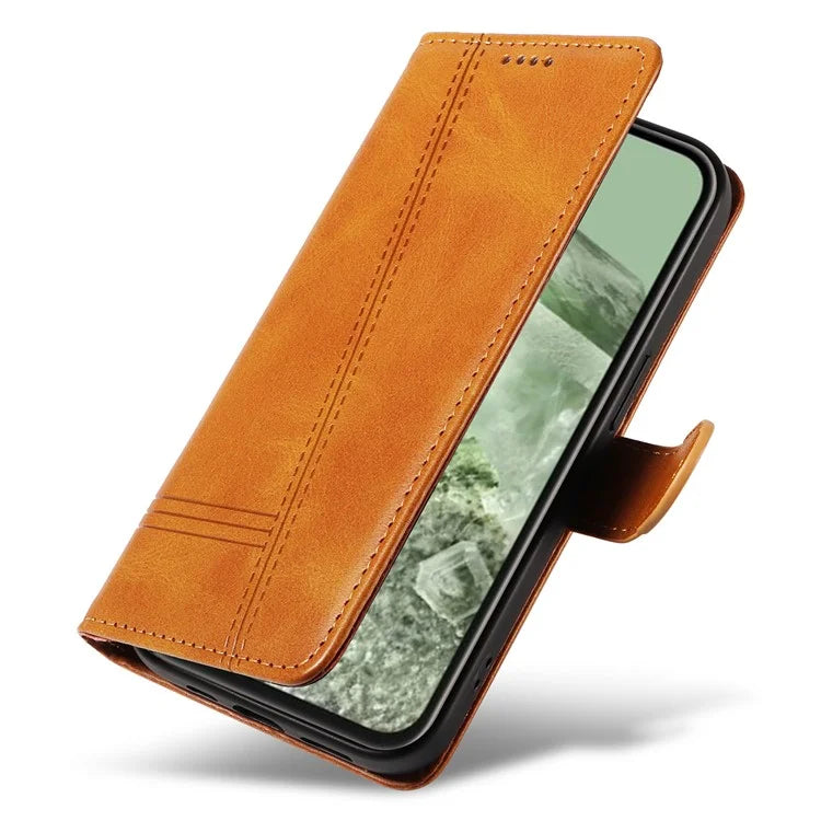 For Google Pixel 8a Wallet Case Flip Folio Leather Cell Phone Cover