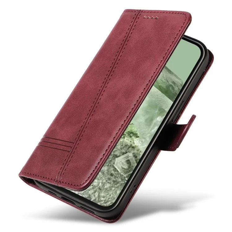 For Google Pixel 8a Wallet Case Flip Folio Leather Cell Phone Cover