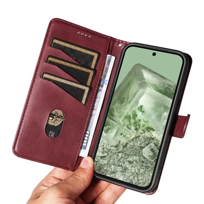 For Google Pixel 8a Wallet Case Flip Folio Leather Cell Phone Cover