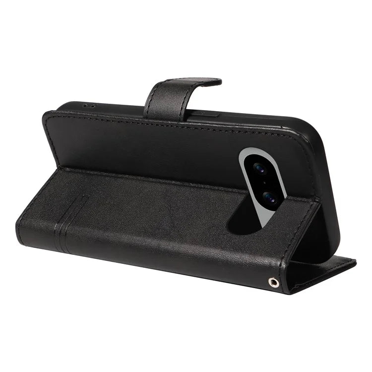 For Google Pixel 8 Case Leather Phone Cover with Wallet and Horizontal Viewing Stand