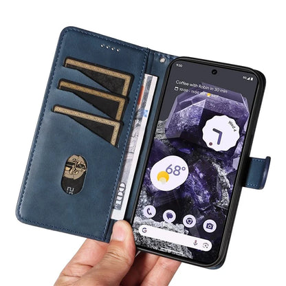 For Google Pixel 8 Case Leather Phone Cover with Wallet and Horizontal Viewing Stand