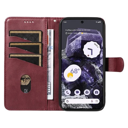 For Google Pixel 8 Case Leather Phone Cover with Wallet and Horizontal Viewing Stand