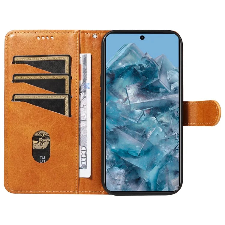For Google Pixel 8 Pro Wallet Case PU Leather Phone Cover Magnetic Closure